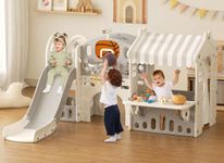 XJD 10 in 1 Toddler Slide with Play