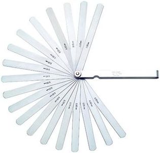 Mitutoyo 184-313S Thickness Feeler Gage Set, Straight Leaves, 0.05-1mm Thickness, 100mm Length, 28 Leaves