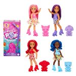 Barbie Pop Reveal Chelsea Small Doll, Fruit Series with 5 Surprises Including Pop-It Pet & Accessories, Features Scent & Color Change (Styles May Vary)