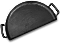 SnS Grills Slow ‘N Sear Cast Iron Drip 'N Griddle Pan 18", 3-in-1 Versatile Grill Accessory for Searing, Griddle and Drippings - Fits Standard 18” Kettle Grills