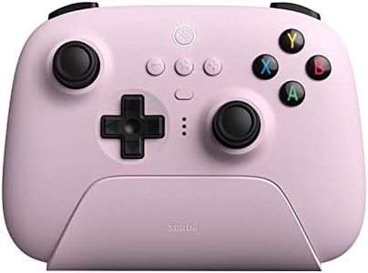 8Bitdo Ultimate 2.4g Wireless Controller With Charging Dock, 2.4g Controller for PC, Android, Steam Deck & iPhone, iPad, macOS and Apple TV (Pastel Pink)