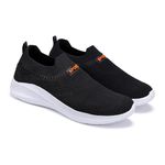 WINGSCRAFT - Latest Stylish Lightweigh Shoes for Men l Sports Shoes for Men | Running Shoes for Men | Sports Shoes | Walking Shoes for Men | Gym Shoes for Men & Boys(Black)