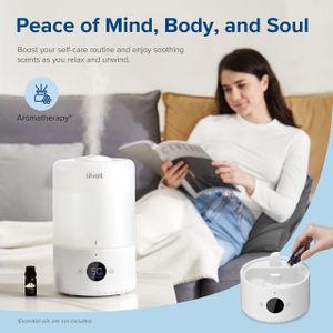 LEVOIT 3L Bedroom Humidifier – Cool Mist, Quiet Air Moisturizer