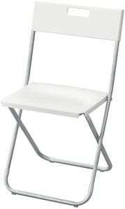 IKEA Elegant/Extra Look and Safe Folding Chair (White)