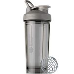 BlenderBottle Shaker Bottle Pro Series Perfect for Protein Shakes and Pre Workout, 28-Ounce, Smoke Grey