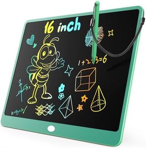 KOKODI LCD Writing Tablet, 16 Inch Colorful Toddler Doodle Board Drawing Tablet, Erasable Reusable Electronic Drawing Pads, Educational and Learning Toy for 3-6 Years Old Boy and Girls(Green)