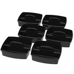 Storex Storex Large Classroom Caddy,13 x 11 x 6.575 Inches, Black, Case of 6 (00973E06C)