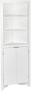 RiverRidge Home Madison Collection Tall White Corner Cabinet,