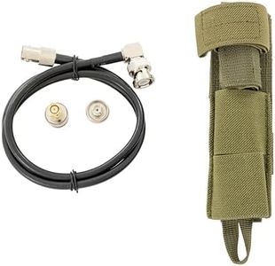 Tactical Antenna Relocation Kit – Enhanced Signal & Mobility – Chest Rig & Backpack Compatible – Durable, Lightweight & Weather-Resistant – Ideal for Military, Outdoor Use (Green, 32" Cable)
