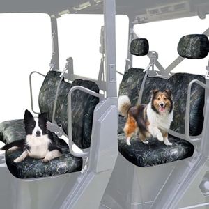 StarknightMT Ranger Seat Covers with Headrest Covers, Ranger 1000 Seat Cover Compatible with Polaris Ranger Crew XP 1000 2017-2021, Ranger Crew 1000 Premium 2020-2025 Camouflage