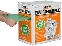 U-Haul Enviro-Bubble, Small Bubbles Roll in Dispenser Box, 150' x 12" - Perforated Every 12"