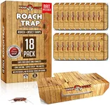 Trap a Pest - Cockroach Traps Indoor Sticky (18 Pack) - Glue Traps for Roaches Bug Traps with Roach Bait Traps - Long Lasting Non-Toxic - Children and Pet Friendly