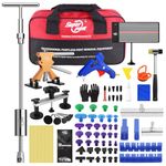 PDR TOOLS Dent Repair Kit, Car Dent Repair Dent Removal Tool Set with USB LED Board, 2 in 1 Slide Hammer Dent Puller et al, For Damage caused by Large Small Dents, Kinks, Hail Damage