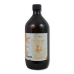 Cold Pressed Organic Pure Castor Oil 1 litre, Glass Bottle, Vegan, BP Grade, Hexane Free, Non-GMO