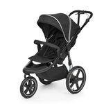 Ickle Bubba Venus Jogger Pro Pushchair, 3 Wheel All Terrain Jogging Pushchair, Running Buggy Stroller, Air Filled Tyres, Rear Suspension, Handlebar Brake, UPF50+ Hood, from Birth to 22kg (Midnight)