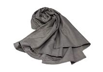 DefenderShield® EMF 5th Generation Wireless Emission Radiation Protection Shielding Scarf - One Size for Men and Women, Grey, One Size