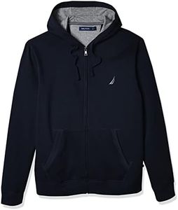 NAUTICA Men's Anchor Fleece Full-Zip Hoodie, True Navy, X-Large