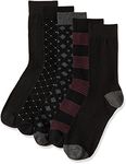 Amazon Brand - Symbol Men's Cotton Blend Long Socks (Socks11_Multicolor 2_Free Size)