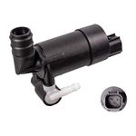 febi bilstein 45039 Washer Pump for windscreen washing system, pack of one , Black