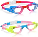 Aegend Kids Swim Goggles, Pack of 2 Swimming Goggles for Children Boys & Girls Age 3-14