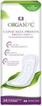 Organyc Certified Organic Cotton Liners for Incontinence, Certified Odor Control, Free from Perfumes, Dyes, Plastics, and Chemicals, Ultra-Thin, 96 Count