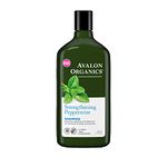 Avalon Organics Peppermint Revitalizing Shampoo, 325ml (Pack of 3)