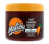 Malibu Sun Bronzing Fast Tanning Body Butter with Beta Carotene, Tropical Coconut Fragrance, 300ml