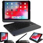 Snugg iPad Pro 12.9 Case with Keyboard 2nd Generation (2017 2nd Gen/2015 1st Gen) - Bluetooth iPad Pro 12.9 Keyboard 1st Generation - 360 Degree apple iPad Pro Keyboard Case 12.9 inch