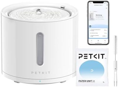 PETKIT Cat Water Fountain for Drinking, EVERSWEET SOLO 2, App Control Cat Fountain 2L, Ultra Quite Water Fountain for Cat with Filter/Smart LED Reminder/3 Working Mode, Separate Base for Safety
