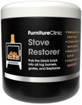 Furniture Clinic Stove Restorer | Matte Black High Heat Paint | Restores and Protects Cast Iron | For use on Log Burners, Grates, & Fireplaces | 8.5oz / 250ml