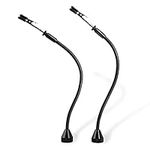 2 Pack Set Magnetic Flexible Gooseneck Metal with Alligator Clips for Helping Hands Third Hand Tool Automobile Electronics Soldering Jewelry Painting Art Crafts Hobby