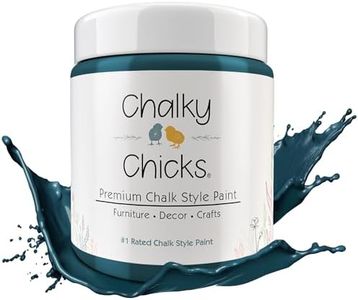 Chalky Chicks Chalk Paint - Chalk Paint for Furniture, Craft Paint, Cabinet Paint, Wood Paint, and Furniture Paint, Spray Paint-Ready for Home Decor - Twilight (Teal Blue) 4 Fl Oz (Pack of 1)