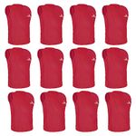 Mayor Training Bibs for Football, Hockey, Basketball, Team practice And Match (Red, Medium) (Pack of 12)