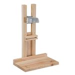 Ferplast Water Dispenser Holder, for Rabbit Water Bottles 300 cc and 600 cc, Wooden Stand, Guinea Pig