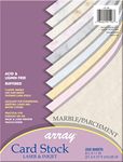 Pacon ARY CS MRB/PARCH 8.5X11-8 Array Card Stock Marble/Parchment Assortment (101196)