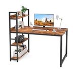 TEKAVO Computer Table for Home |1 Year Warranty|, Office Table for Office Work, Study Table for Students, Home Office Desk Forest Light -120x52x75 CM (Engineered Wood, Matte, Brown) | DIY