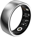 Smart Rings for Men Women Fitness Tracker Heart Rate Monitor Health Ring Blood Pressure Blood Oxygen Sleep Tracker Fitness Ring Pedometer Step Counter Waterproof Smart Ring for Android iOS Phones