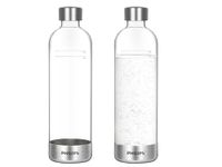 PHILIPS Carbonating Bottles, 1L Twin Pack Reusable PET Sparkling Water Bottles Compatible Sparkling Water Maker, 2 Pack