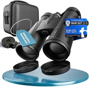 AlpinSpirit© Fernglas 10x42 inkl. Hardcase & Zubehör (Testsieger) – mit Nitrogenfüllung - kompaktes & leichtes Fernglas - Feldstecher,wasserabweisend,FMC+BAK4, Binocular für Kinder & Erwachsene