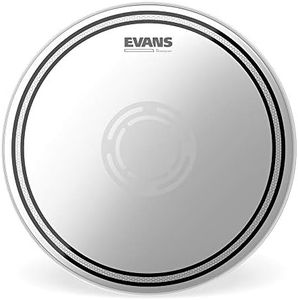 Evans EC Reverse Dot Snare Drum Head - 14 Snare Drum Head - Featuring Reverse Dot for Durability, Focus, Attack - Coated with 2 Plies - 14 Inch