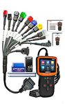 Danlite V317 OBD-II OBD2 Scanner OBD 2 Engine Code Reader Bike Diagnostic Tool With 11 Coplar All Bike Universal OBD Cable With Fast Connectivity Work