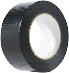 SARIMON Duct Tape Professional Grade, Waterproof & Super Sticky Duct Cloth Fabric, Colored Gaffer Tape for Repairs, DIY, Crafts, Indoor Outdoor Use (Black 48mmx10mm)