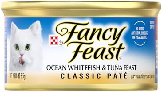 FANCY FEAST Classic Paté Adult Wet Cat Food Ocean Whitefish & Tuna Feast 24x85g