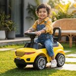 Toyzone Ranger Ride on - Yellow | Push Ride-on | Push Car with Storage | Ride-On Car with Backrest | Ride On for Toddlers | for Kids 3+ Years