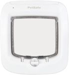 PetSafe Microchip Cat Door, Exterior or Interior Pet Door - Multi-User RFID Access Up to 40 Pets, 4-Way Locking, Weatherproof, DIY Easy Install, Hardware Kit; Privacy for Cat Litter Box or Pet Feeder
