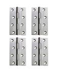 MHS Crosta Stainless Steel MATT Finish Concealed Premium Hinges for Door (4 X 14 GAUGE)