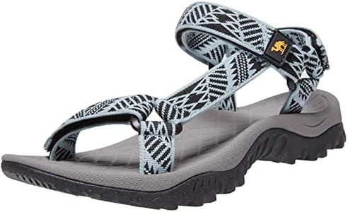 CAMEL CROWN Hiking Sport Sandals for Women Anti-skidding Water Sandals Comfortable Athletic Sandals for Outdoor Wading Beach blue/black 6