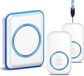 Caregiver Pager, FullHouse Wireless Call Button 1000+ Feet, SOS Alert Nurse Calling Elderly Fall Help System for Patient/Disabled Monitoring at Home, IP55 Waterproof