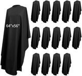 TANEMUDO 14 Pcs Barber Cape Large 64 x 56 inch Adjustable Snaps Waterproof Hair Cutting Salon Capes for Stylist Dye