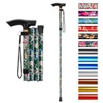 supregear Walking Stick - Adjustable Folding Walking Sticks for Women and Men - Lightweight Portable Collapsible Balancing Walking Aid - Travel Walking Cane for Ladies Elderly Adults